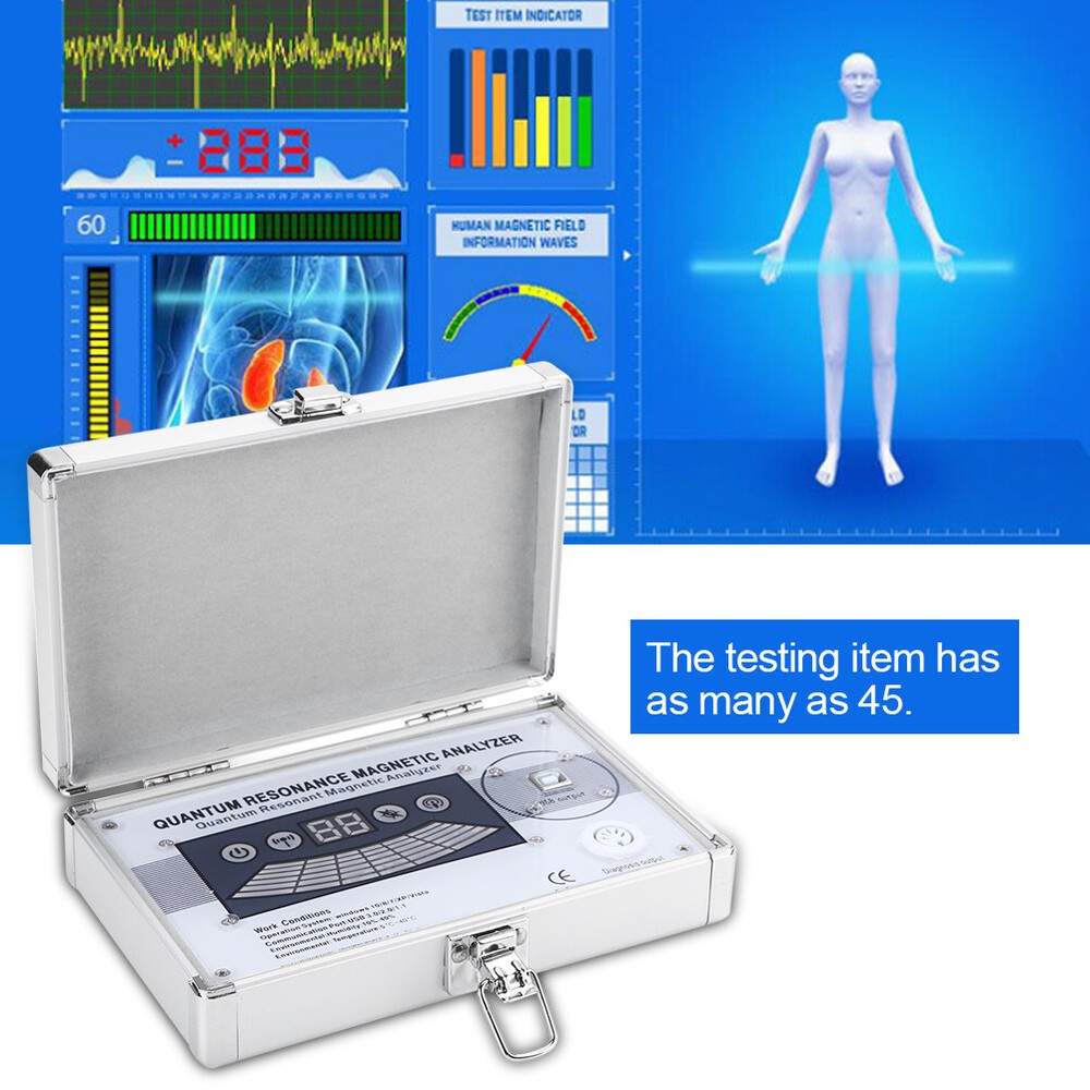 Human Body Analyzer Quantum Resonance Magnetic Analyzer English &Spanish Sofware