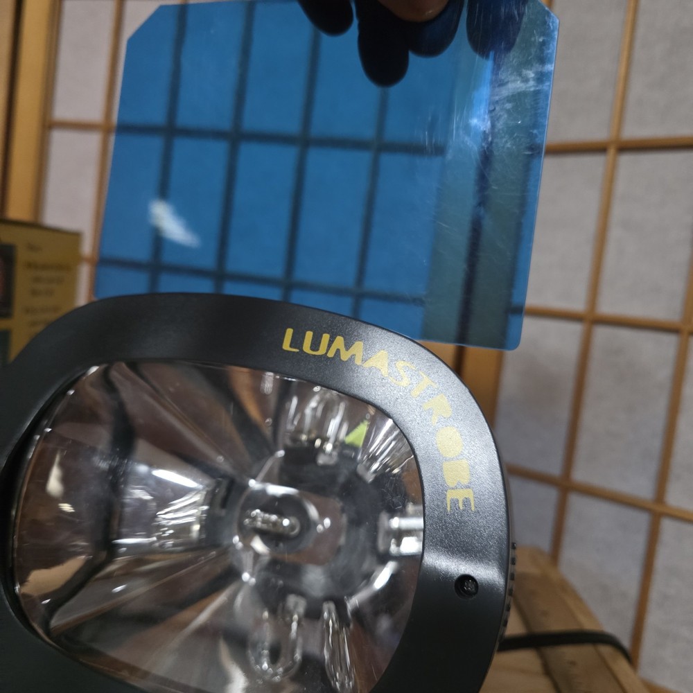 Lumastrobe Strobe Light Variable Speed/Color Tilt Stand WORKS READ
