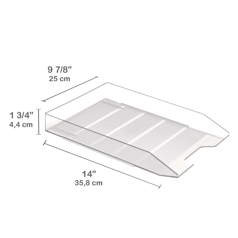 Stackable Letter Tray Front Load, Letter Size, Stacking Document Desk Office ...