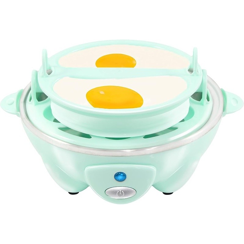 Egg Cooker Rapid Boiling 7 Egg Capacity Easy Peel Timer Multi Purpose Gadget New