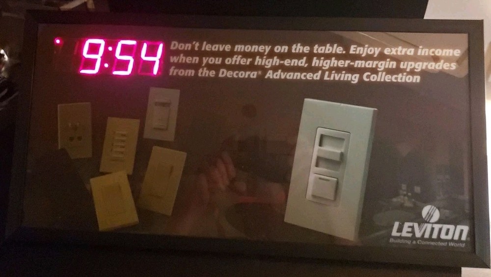 Led Clock Advertising , Replaceable Advertising #051