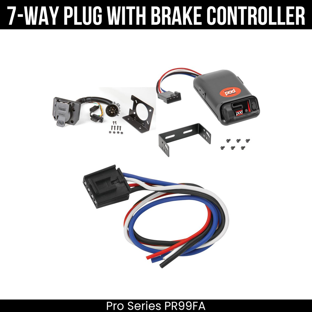 Pro Series 7Way Wiring + Brake Control For 21-25 VW ID.4 w/ Existing USCAR 7Way