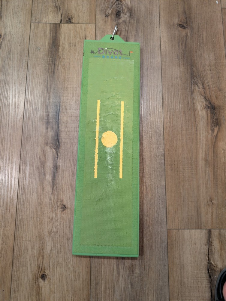 Divot Board Golf Swing Trainer Mat Green Alignment Practice Aid