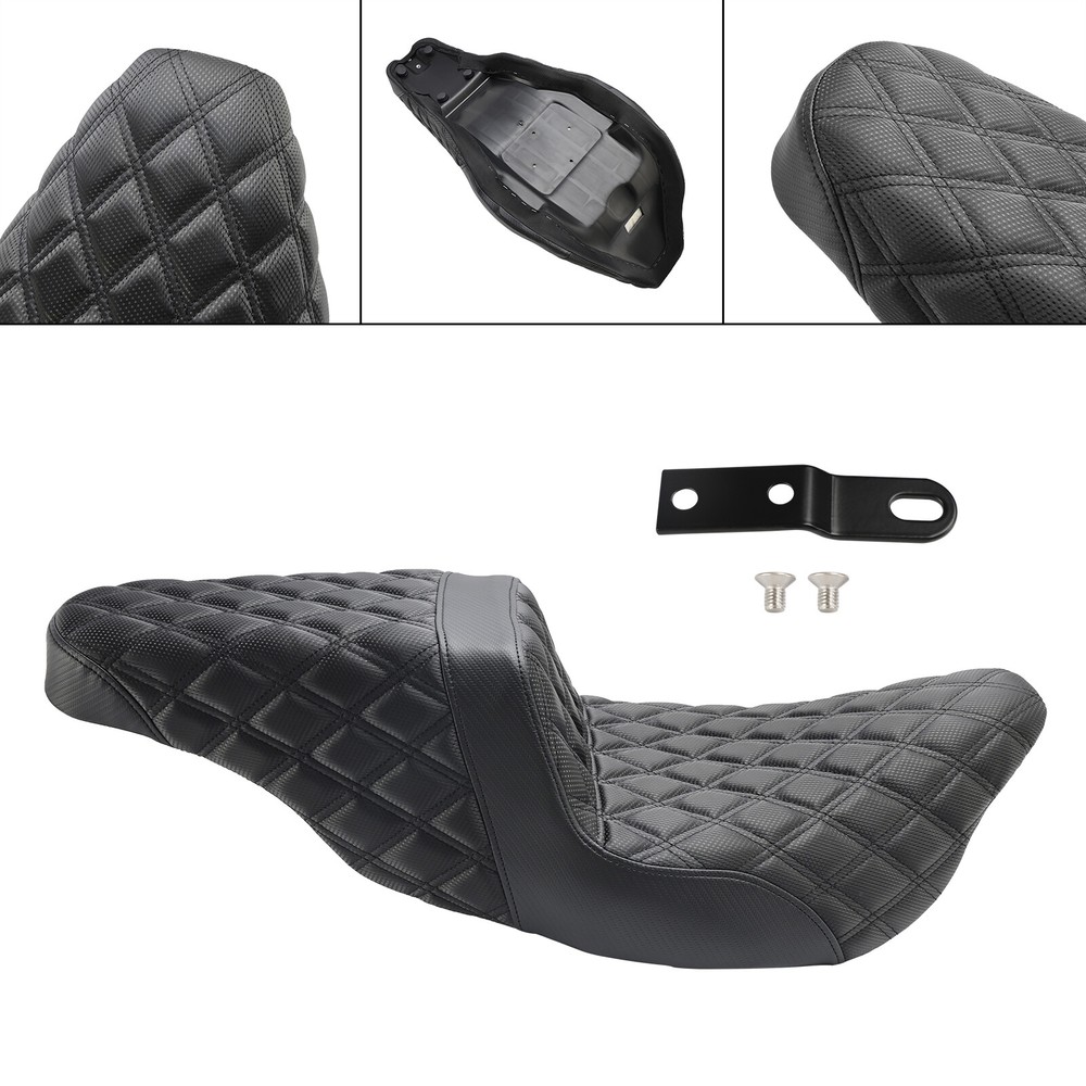 Replace Front Rear Driver Passenger Seat Black For Fl Touring Models 2008-202