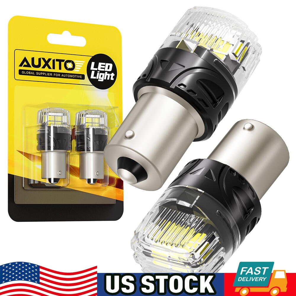 AUXITO 1156 LED Reverse Backup Light Bulbs Super Bright White 6500K 4000LM BA15s