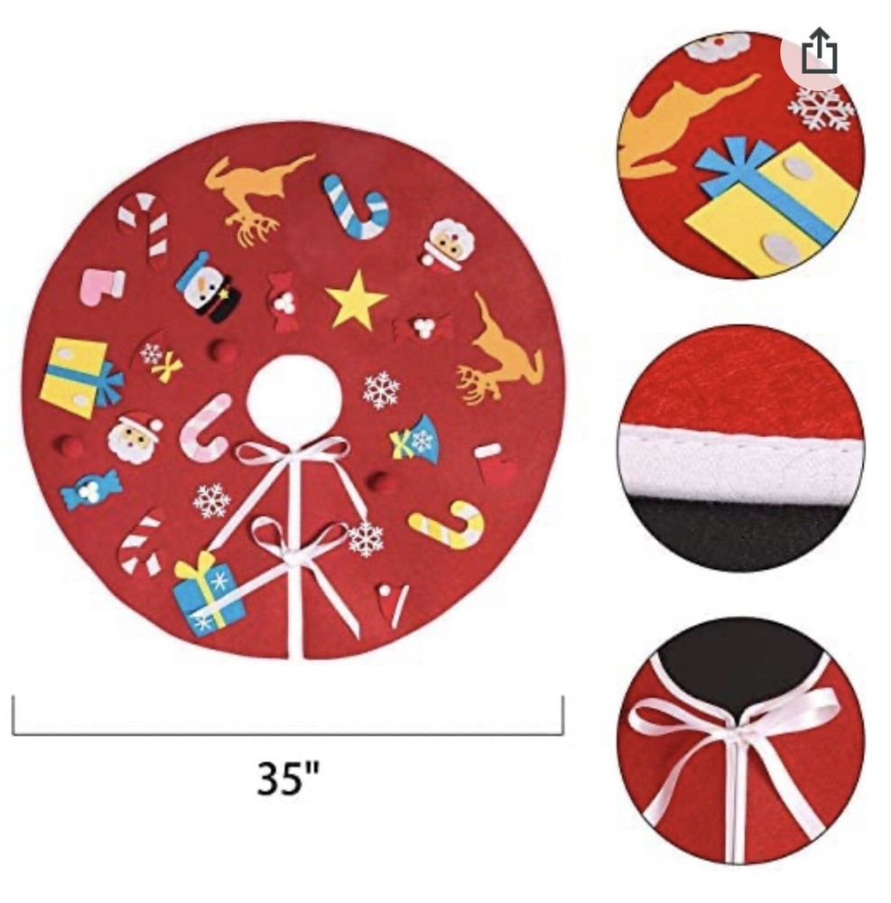 felt christmas tree skirt kits