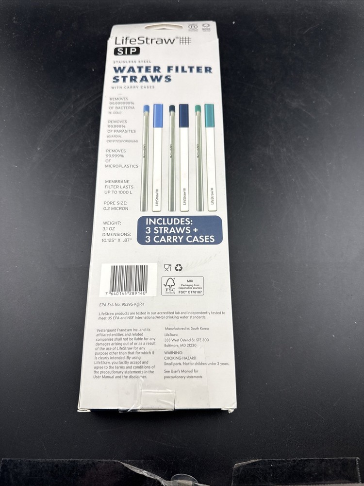 LifeStraw Personal Water Filter Straw