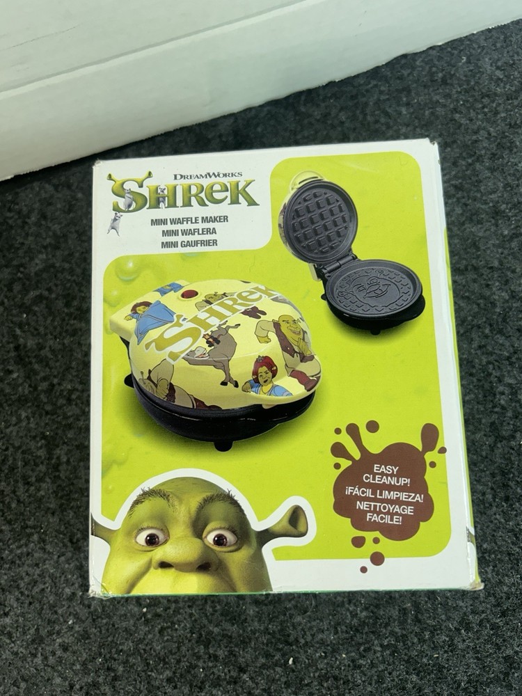 Uncanny Brands Shrek Mini Waffle Maker, 120V Kitchen Appliance