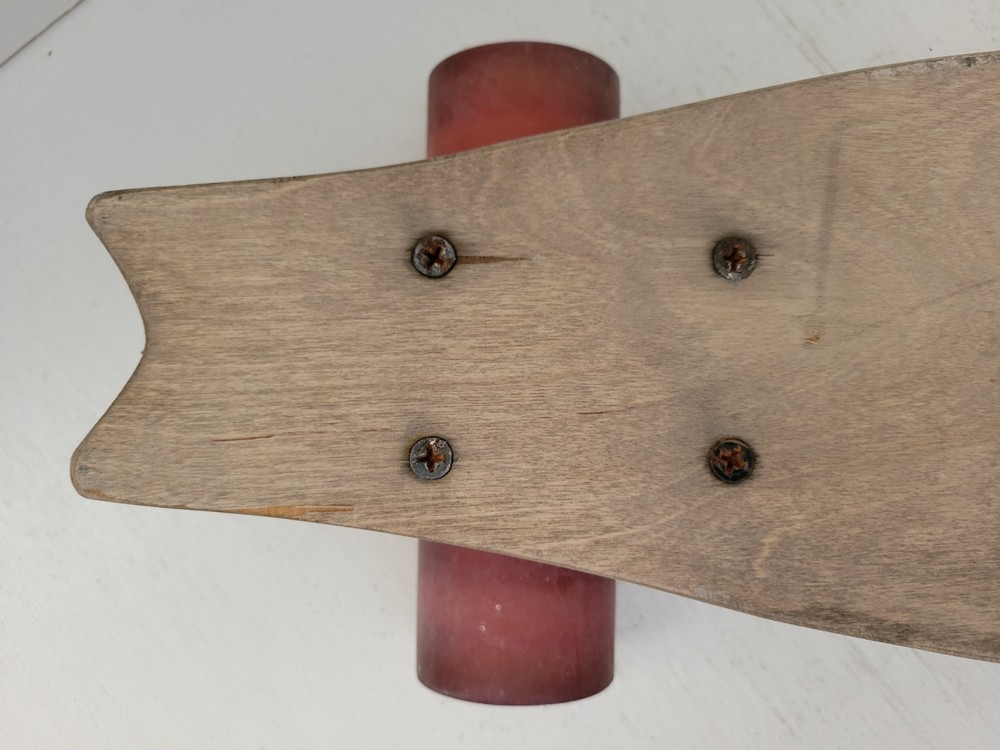Vintage Oak Skateboard Trucks Wheels Fish Shape