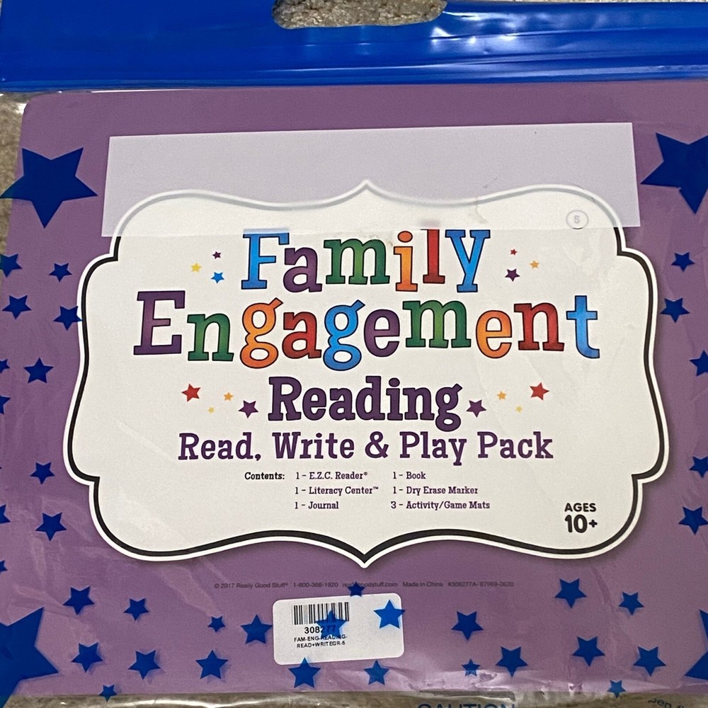 Family Engagement Reading Read, Write, Play Pack 5th Grade