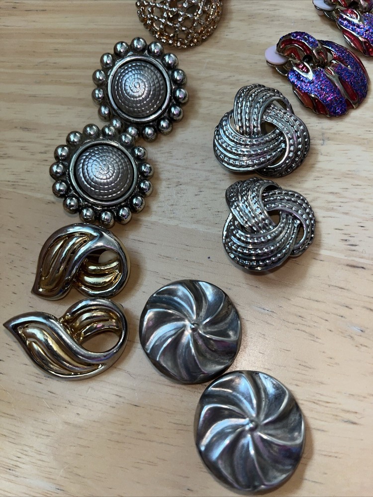 Mixed Lot Vintage Clip Earrings