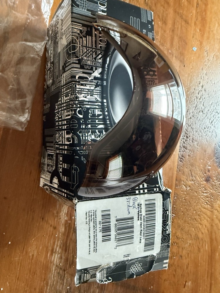 Oakley Splice Black Iridium Goggle replacement lens