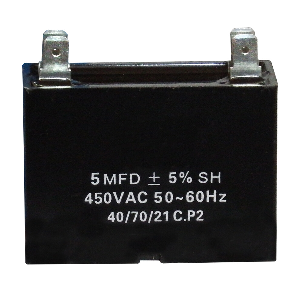 Mini Split Capacitor (1) - 5 mfd 5 uf - 450V - 4 Terminal - 50/60HZ