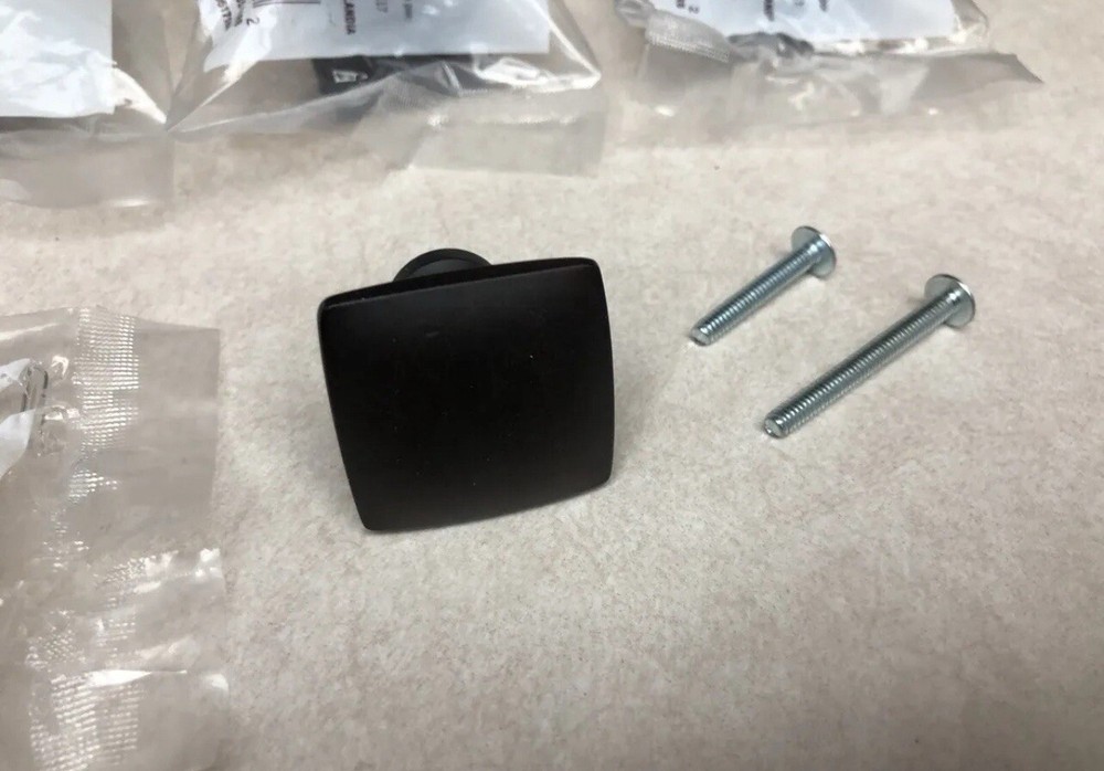 ALLEN + ROTH  BRONZE Square CABINET Pull Knobs New Item #0875912