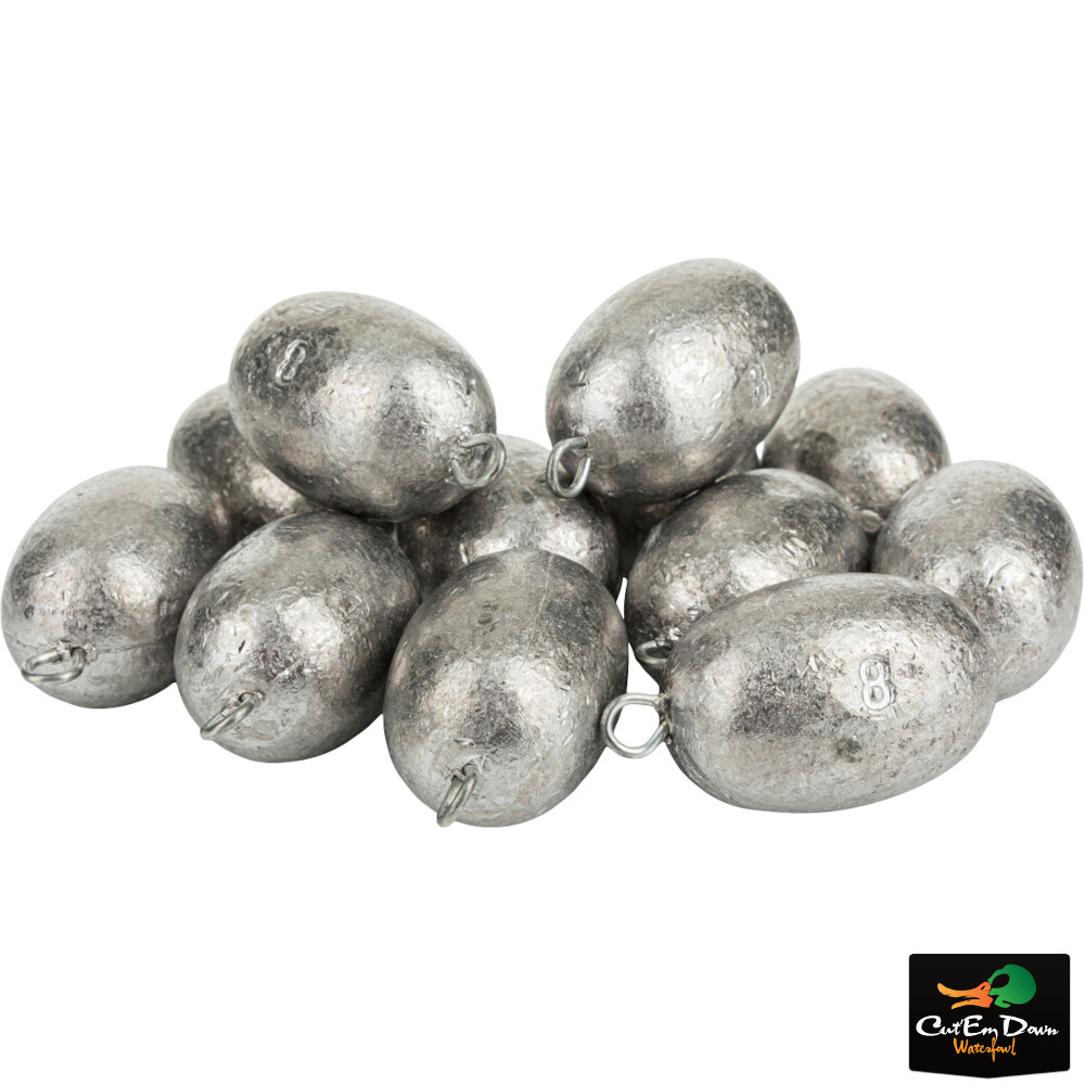 NEW DRAKE WATERFOWL TEXAS RIG EGG WEIGHTS 12 PACK