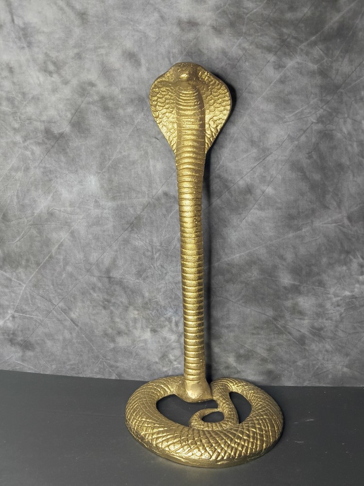 Cobra Brass Tone Figurine