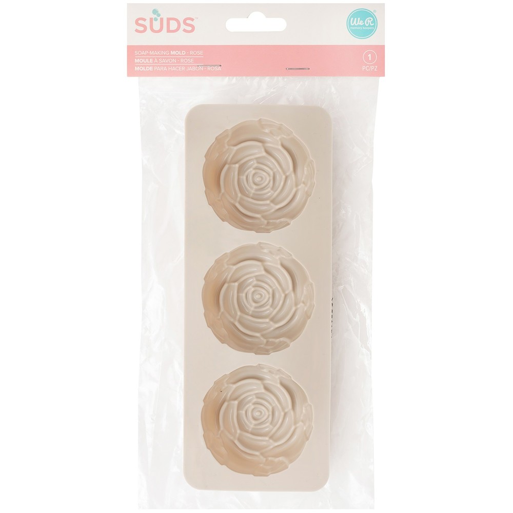 We R SUDS Soap Maker Mold-Rose, 3 Cavity - 3 Pack