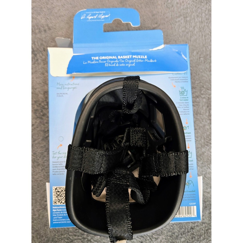 Baskerville Ultra Muzzle Size 5 Black Dog Basket Muzzle 62520F New