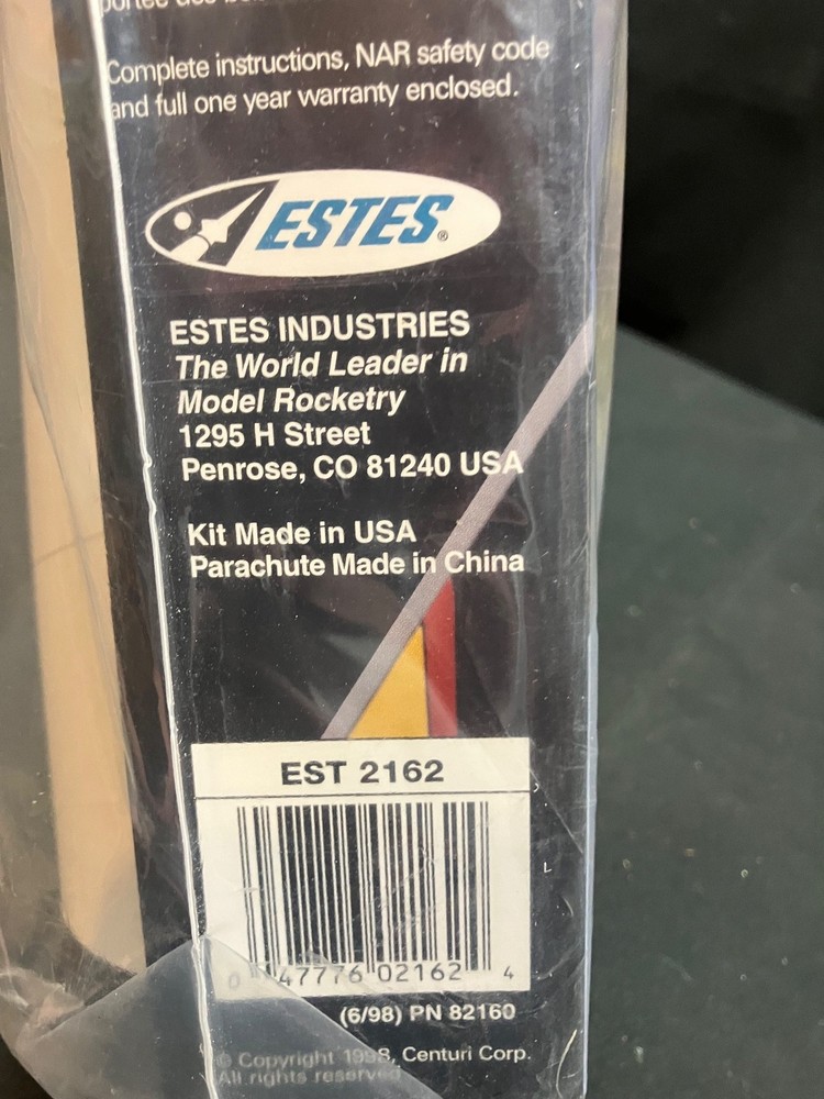 Original Version (long OOP) Estes Big Daddy Flying Model Rocket Kit - Sealed