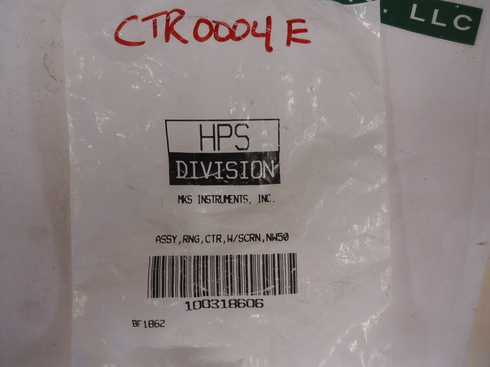 100318606, MKS, Centering Ring Seal Assembly with Screen, BRAND NEW!