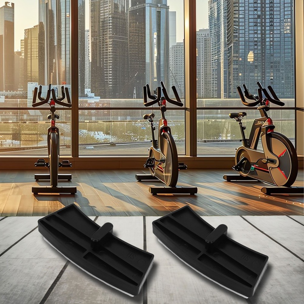 2pcs Quiet Brake Pads for Exercise Bikes Reduce Vibration & Enhanced Durability