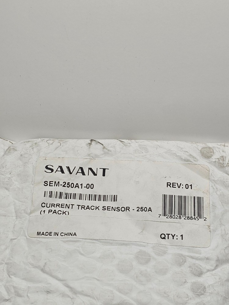 Savant SEM-250A1-00 SmartEnergy Sensor 250A, Split Core Ct