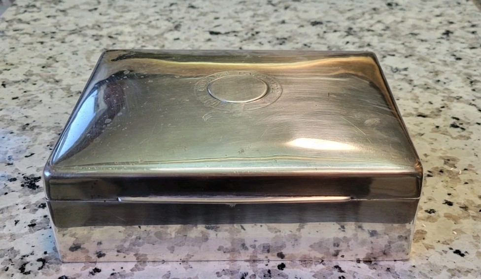 .925 Sterling Silver Vintage Box