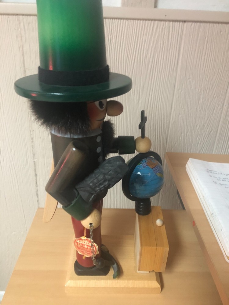 1992 Steinbach Volkskunst Germany Nutcracker 16" Christopher Columbus - Sharp!