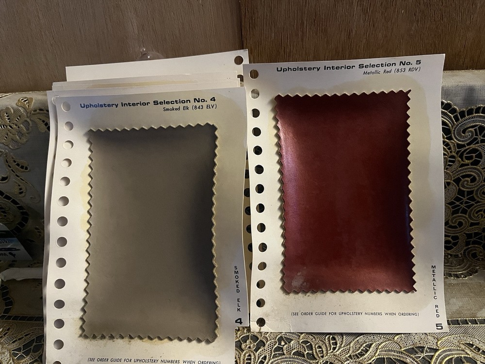 Avanti Interior Upholstery Selections