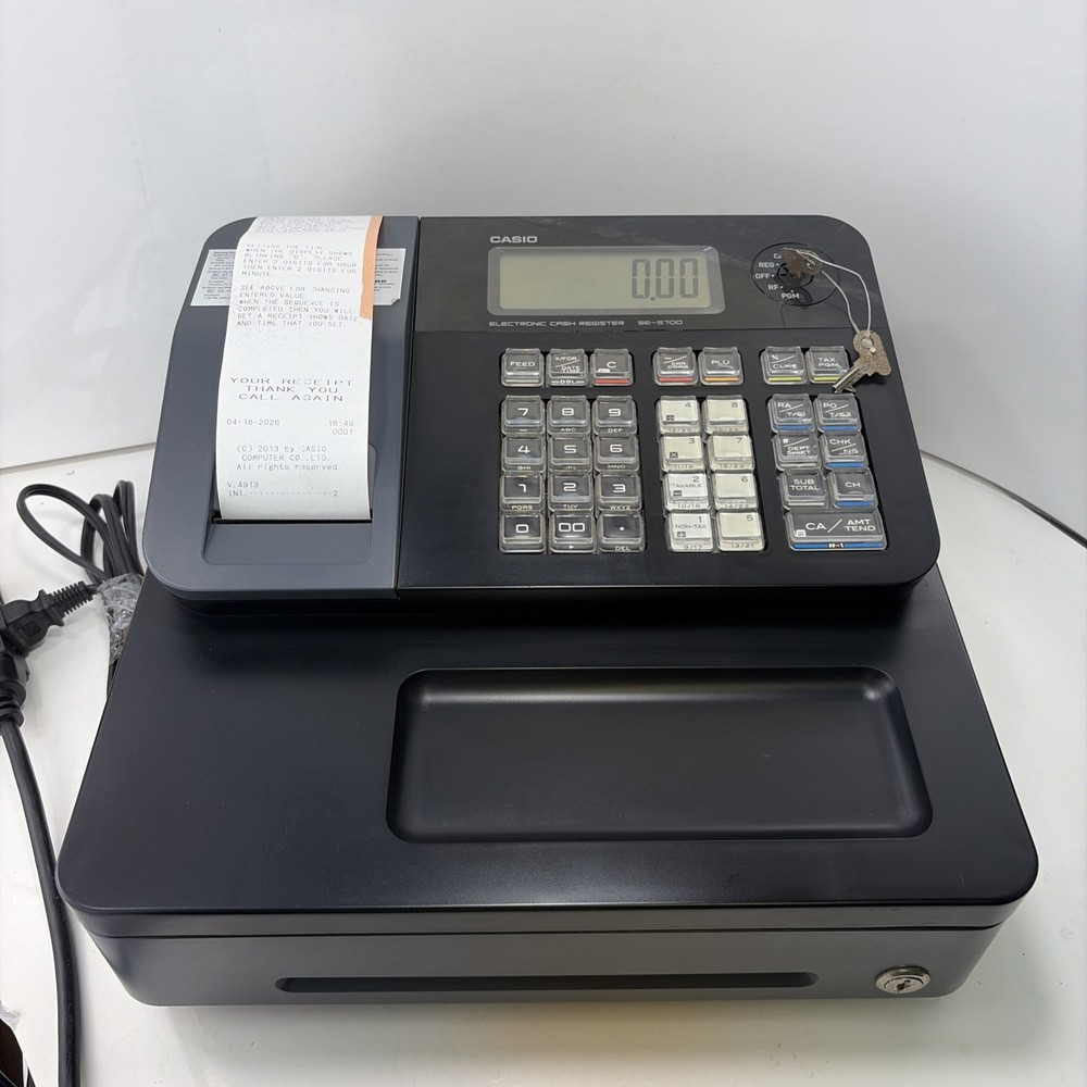 Casio SE-S700 Electronic Cash Register with Keys