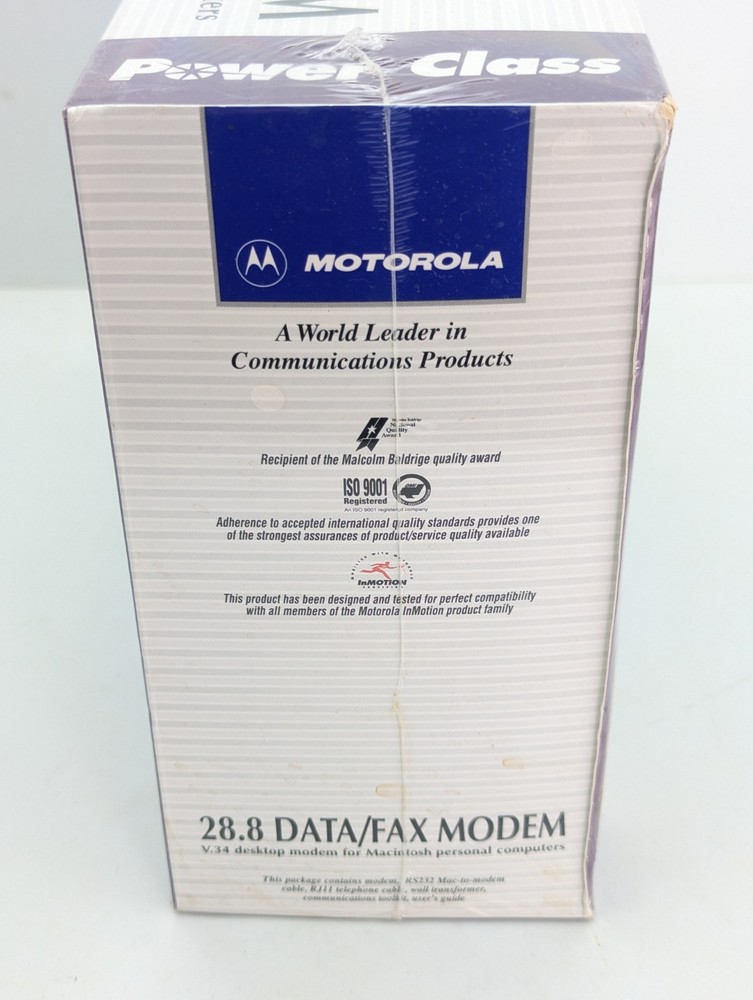 Motorola Power Class 28.8 Data/Fax Modem Macintosh V.34 Vtg Computing