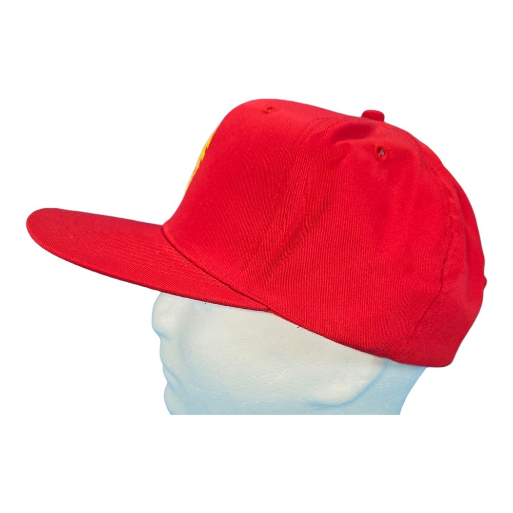 USMC Mastery Gunner Seargant Insignia Hat Cap Strapback Adjustable Red 6-panel