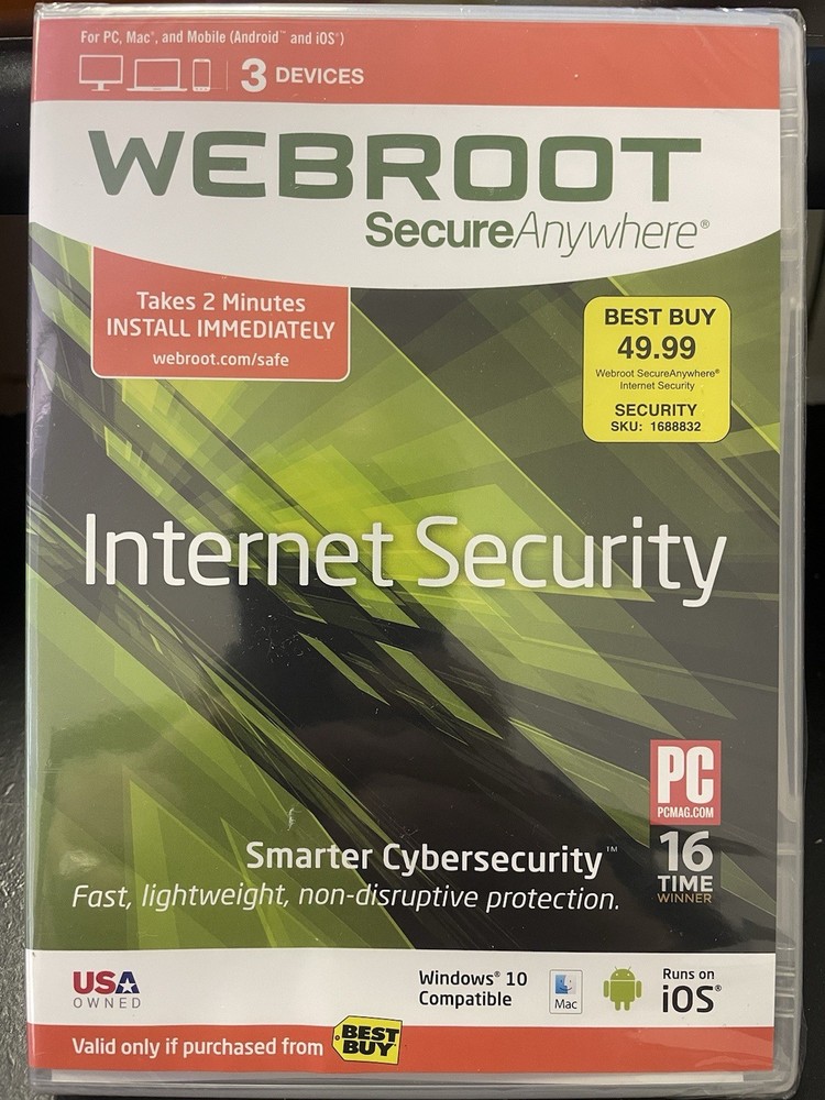 Webroot Secure Anywhere Unopened / Sealed