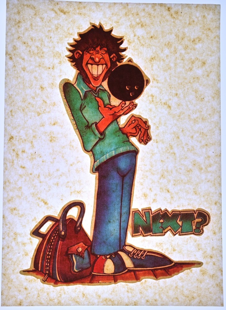 Original VINTAGE 1970s Heat Transfer | Bowling - "Next" - Bundle 4