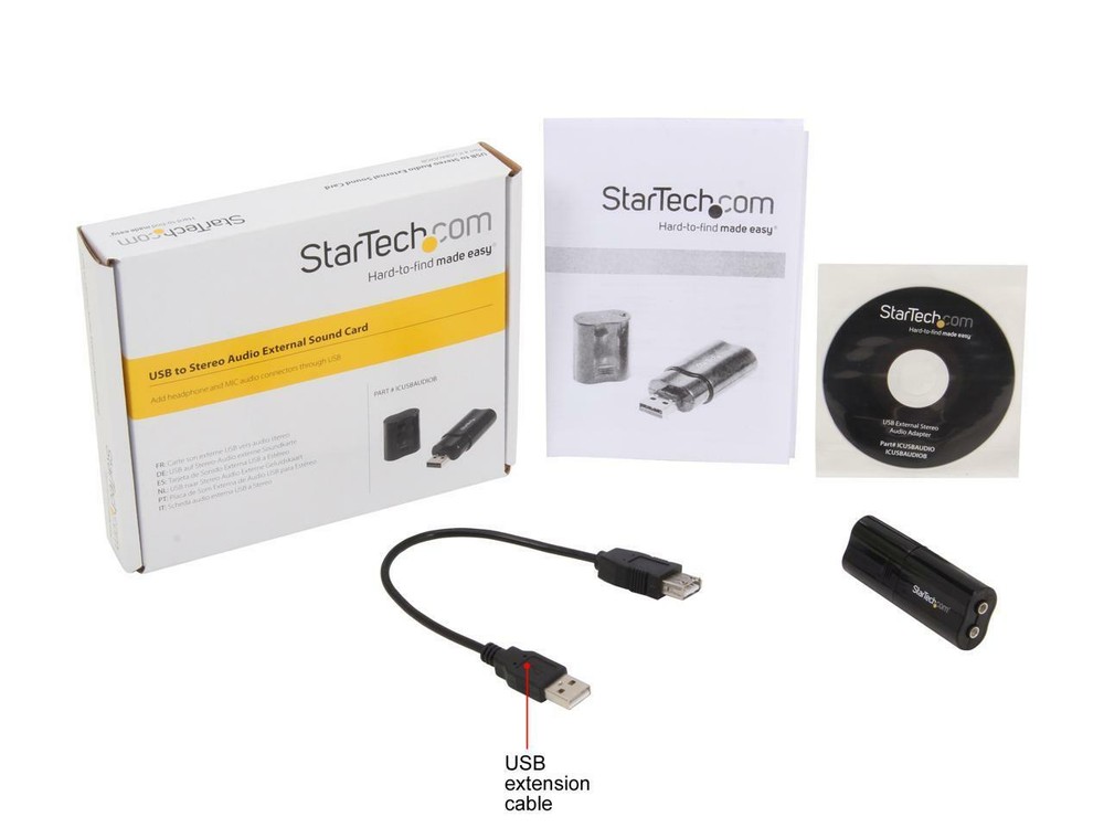 Startech.com Icusbaudiob Usb 2.0 To Audio Adapter