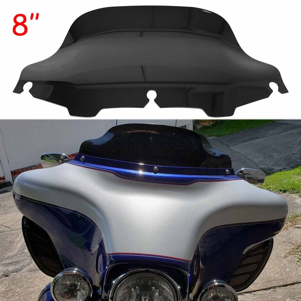 8" Windshield Windscreen For Harley Ultra Classic Electra Glide FLHTCU 1996-2013
