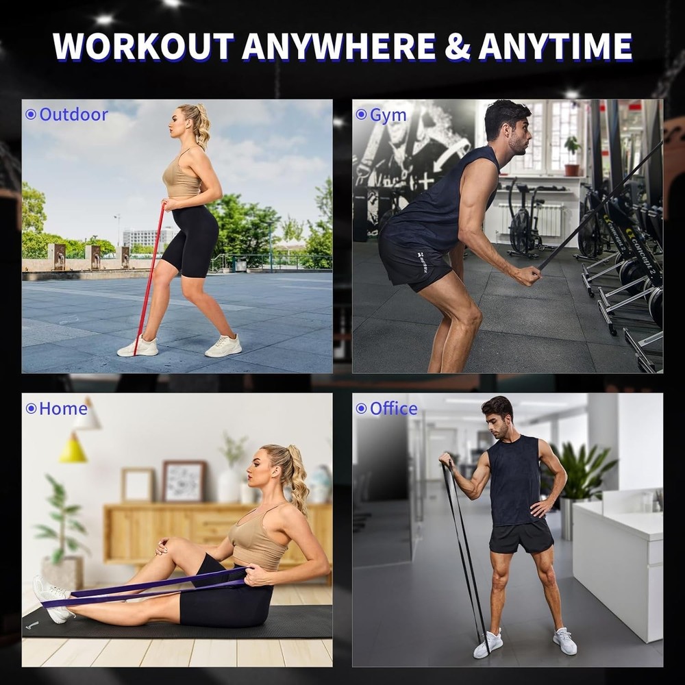 Adjustable Resistance Bands for Pull Ups (81.9 in) - Improve Strength Anywhere!