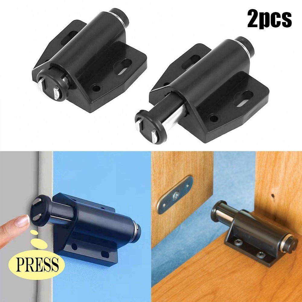 2x Push To Open Touch Latch 46mm*38mm Accessaries Cupboard Drawer Hardware