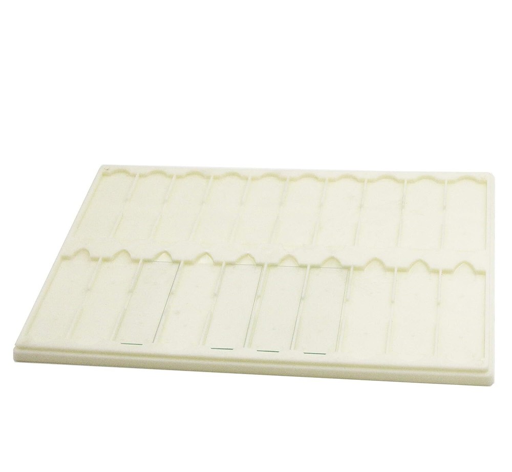 Plastic Microscope Slide Tray 20 Capacity Pack of 4