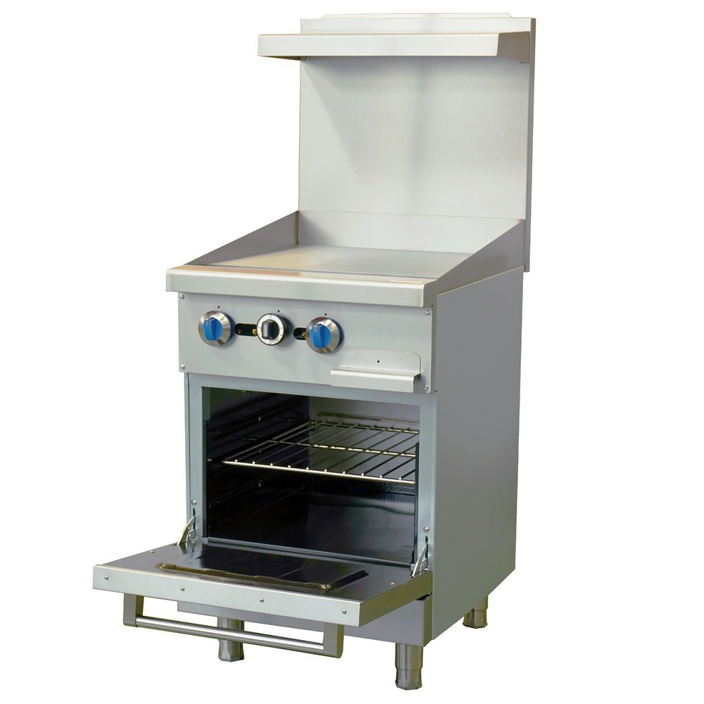 24" Range - 24" top griddles and 1 standard oven