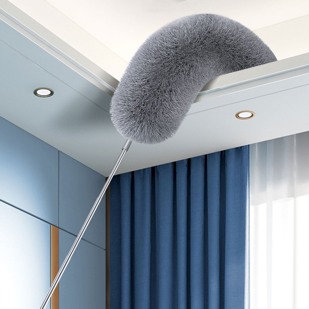 Extendable handle Feather Duster 250cm Long Telescopic Static Duster Brush TL