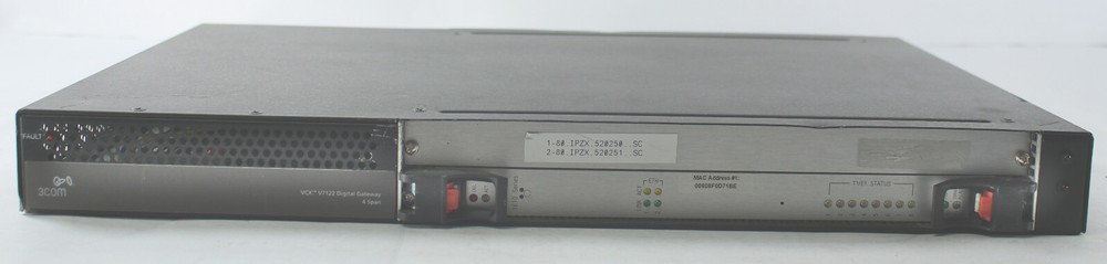 3Com VCX7122 2-Span Digital Gateway (3C0VO71221-05) w/ Cord