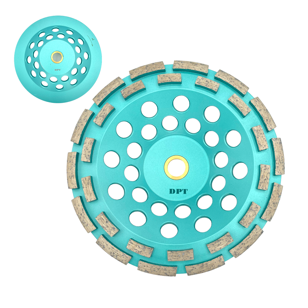 3 Pack 7" Diamond Cup Wheel Grinding Concrete Masonry Double Row 7/8" Arbor