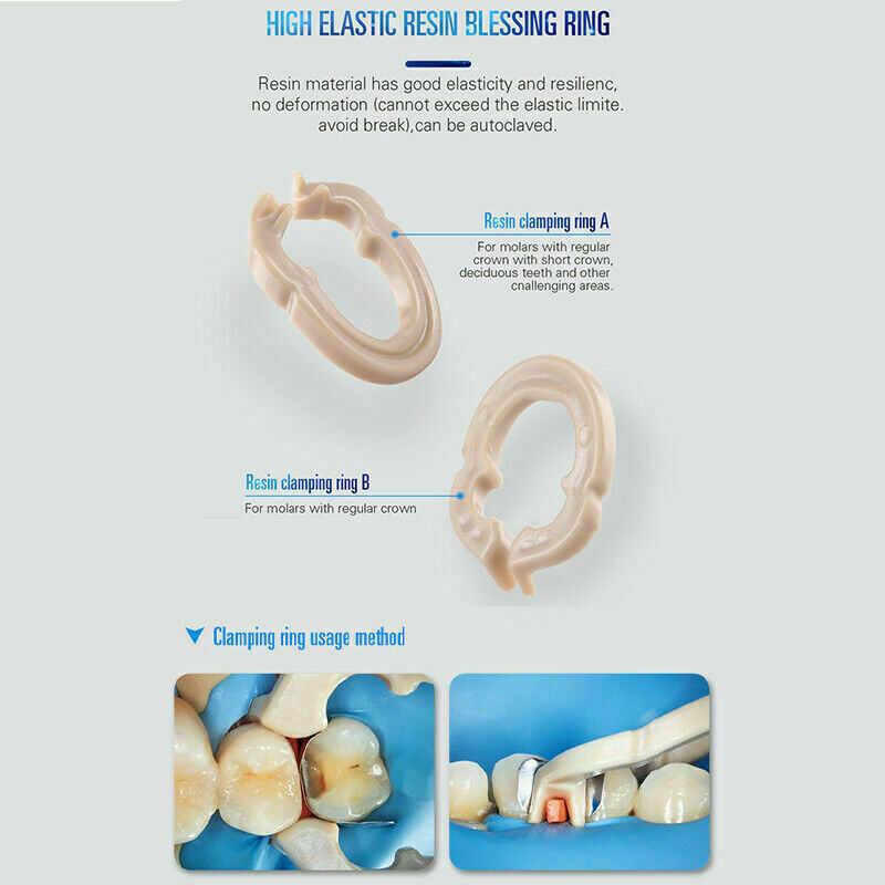 Dental Sectional Contoured System Matrices Matrix Bands Resin Refills Ring Clamp