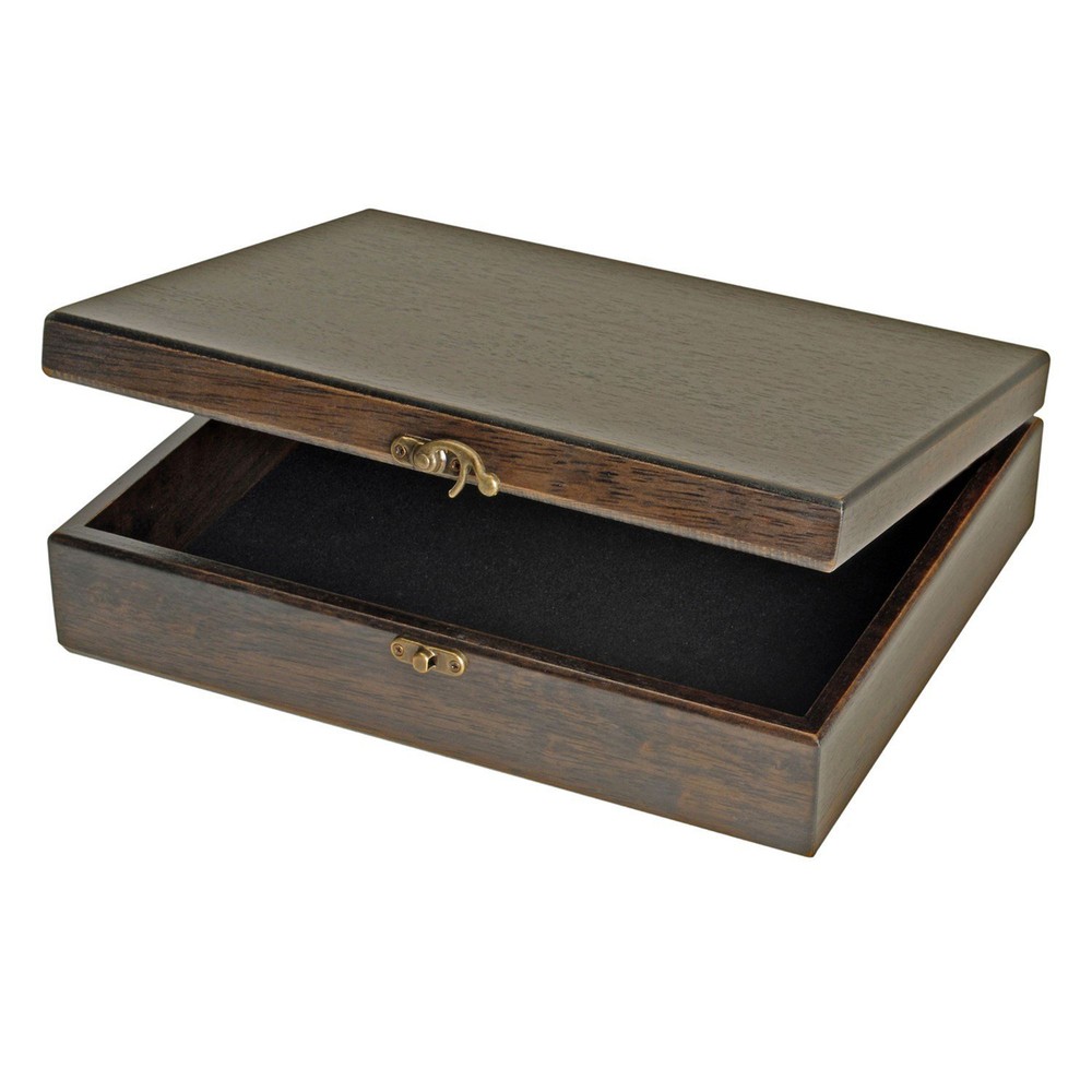 WE Games Wooden Keepsake Stash Box, Decorative Memory or Storage Box