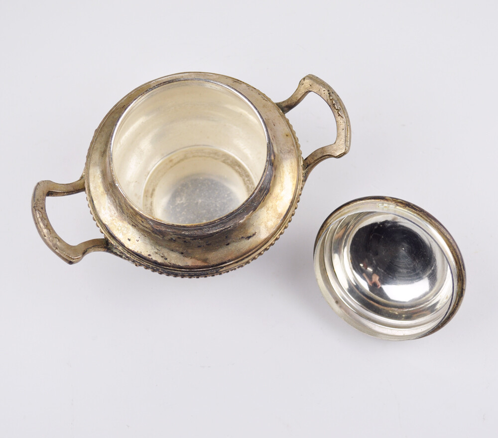Wmf Beehive Milk Jug Silver / Silver & Covered Dish (Unstamped)