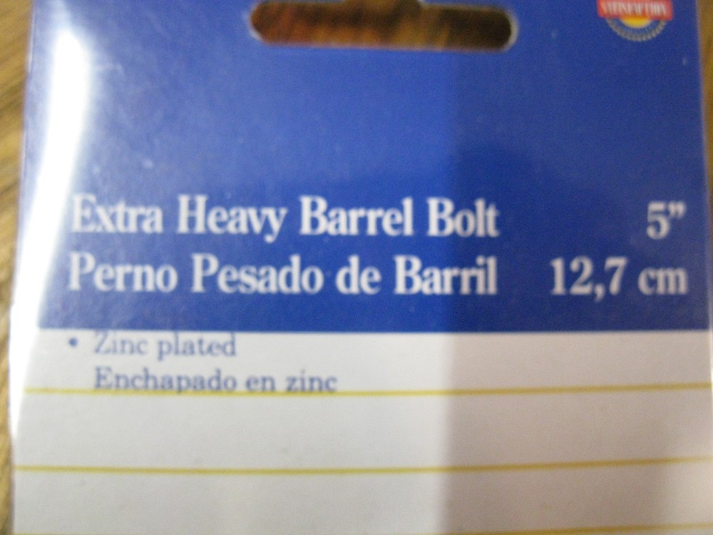 2 Pack Hardware Extra Heavy 5" Barrel Bolt.