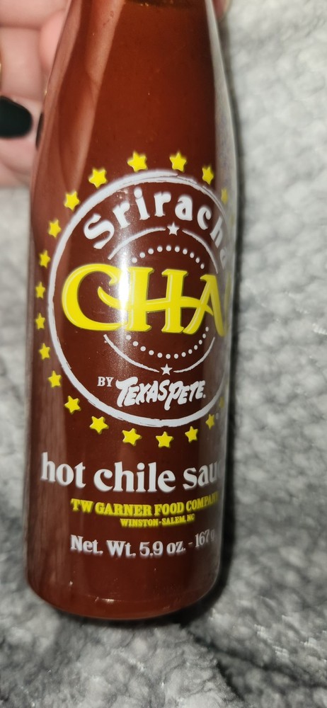 2 pack Sriracha CHA! Texas Pete Hot Chile Sauce 5.9oz