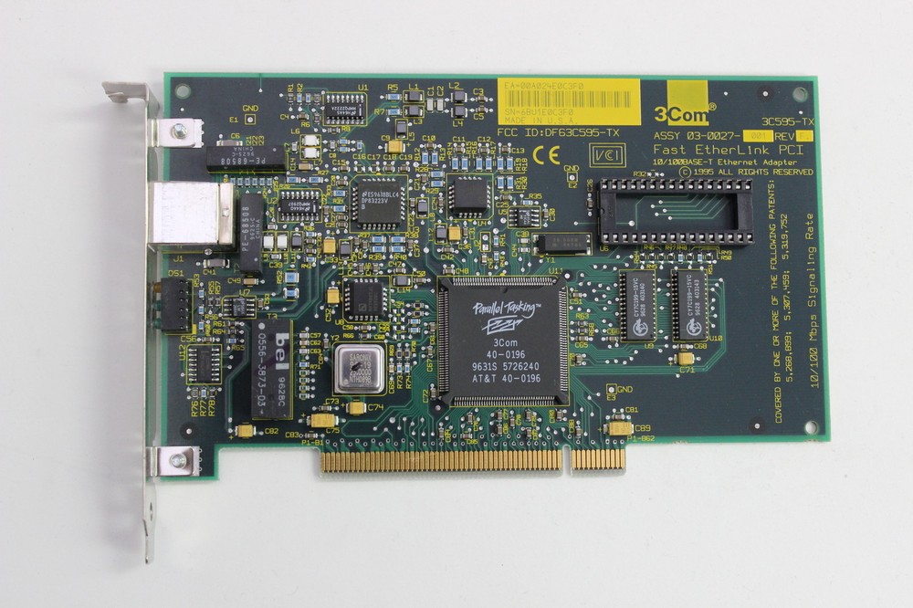 3COM 3C595-TX FAST ETHERLINK PCI 10/100BASE-T ETHERNET PCI ADAPTER