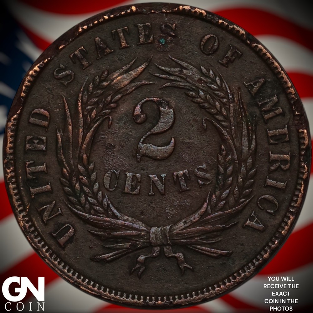1865 2 Cent Piece A6733